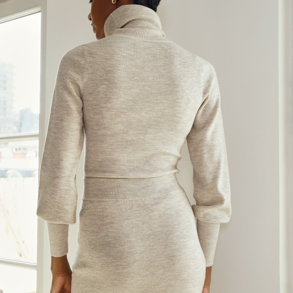 Aritzia Wilfred⎜POSITANO TURTLENECK⎜HEATHER SOOT - Picture 4 of 13